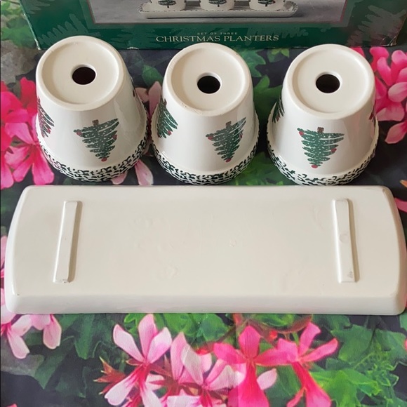 Earthenware Christmas planters - Picture 5 of 6